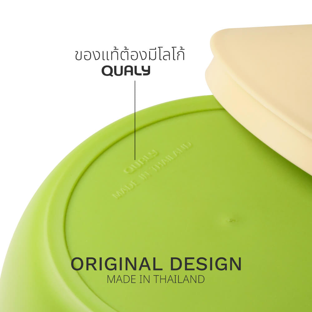 กล่องทิชชู QUALY ดีไซน์มะพร้าว สีเขียว